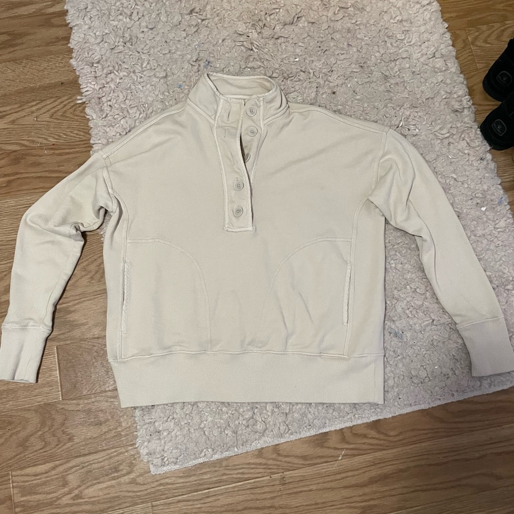 Aerie quarter button sweater